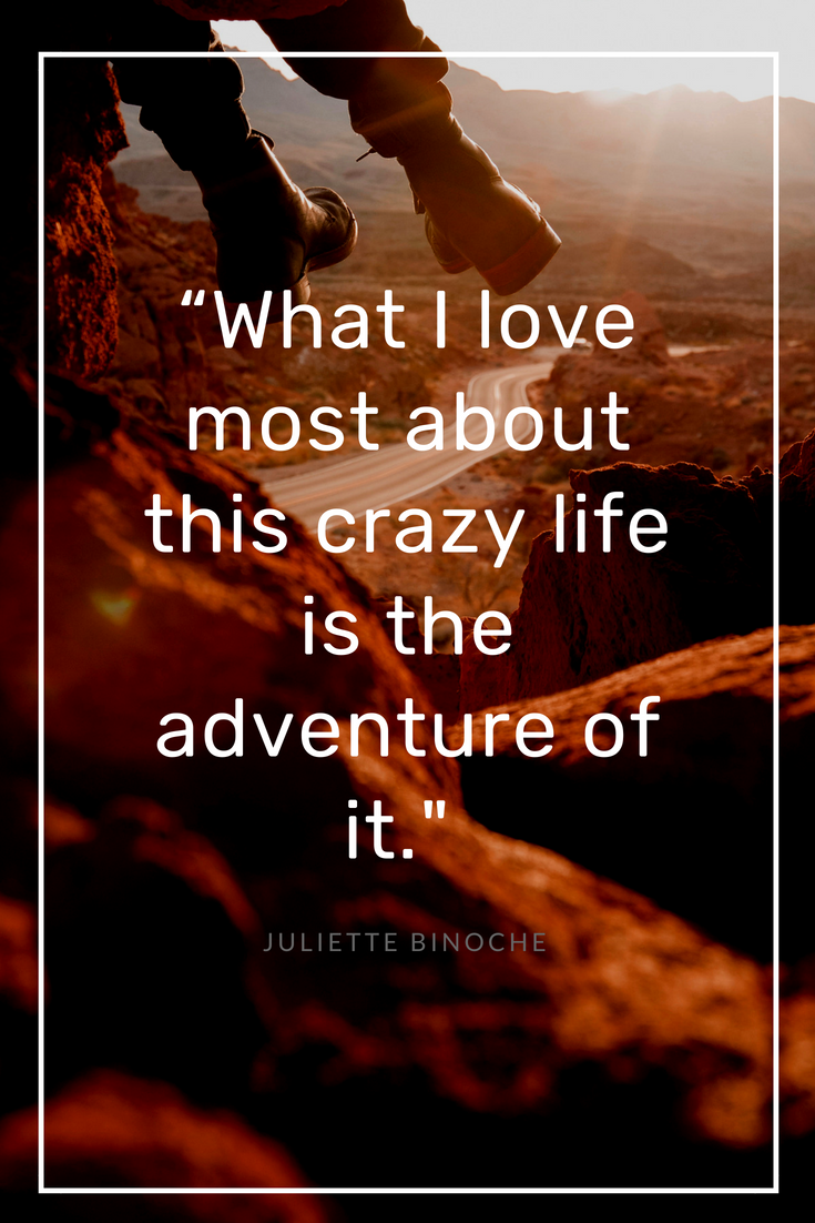 Juliette Binoche quote: What I love most about this crazy life is